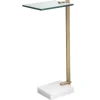 Kirkland's Home Metal And Glass Top Accent Table- Accent & End Tables