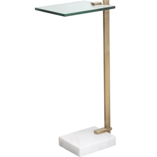 Kirkland's Home Metal And Glass Top Accent Table- Accent & End Tables