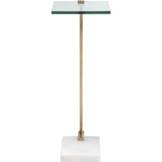 Kirkland's Home Metal And Glass Top Accent Table- Accent & End Tables