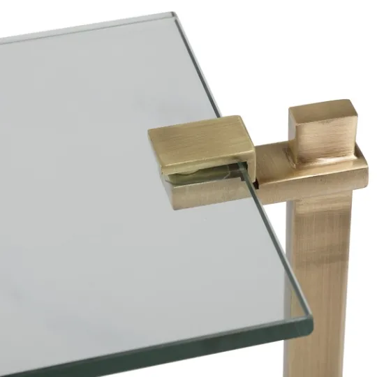 Kirkland's Home Metal And Glass Top Accent Table- Accent & End Tables