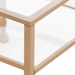 Kirkland's Home Metal And Tempered Glass Side Table- Accent & End Tables