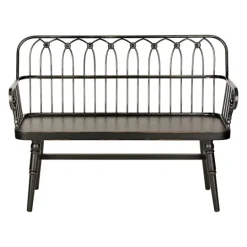 Kirkland's Home Metal And Wood Amy Bench- Entryway Furniture
