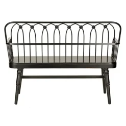 Kirkland's Home Metal And Wood Amy Bench- Entryway Furniture