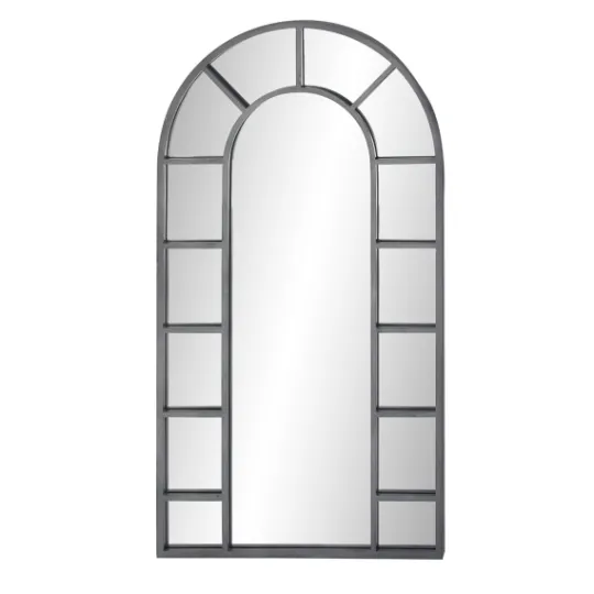 Kirkland's Home Metal Arch Frame Grid Overlay Mirror- Decorative Mirrors