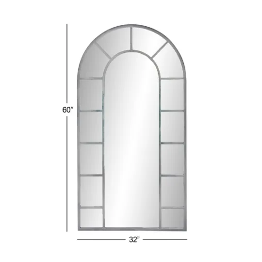 Kirkland's Home Metal Arch Frame Grid Overlay Mirror- Decorative Mirrors