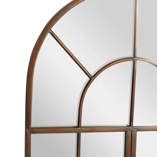 Kirkland's Home Metal Arch Frame Windowpane Wall Mirror- Decorative Mirrors