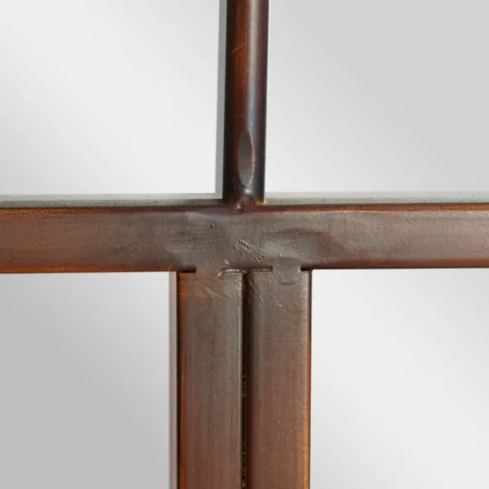 Kirkland's Home Metal Arch Frame Windowpane Wall Mirror- Decorative Mirrors