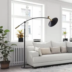 Kirkland's Home Metal Arched Modern Floor Lamp- Floor Lamps