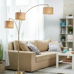 Kirkland's Home Metal 3-Arm Arched Floor Lamp- Floor Lamps