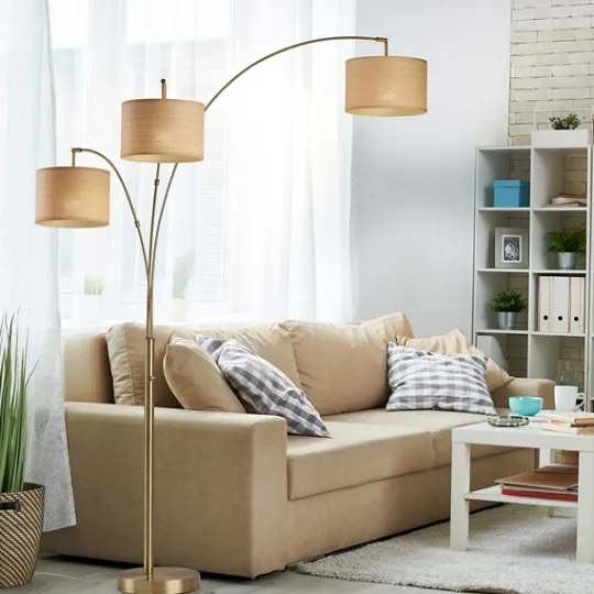 Kirkland's Home Metal 3-Arm Arched Floor Lamp- Floor Lamps