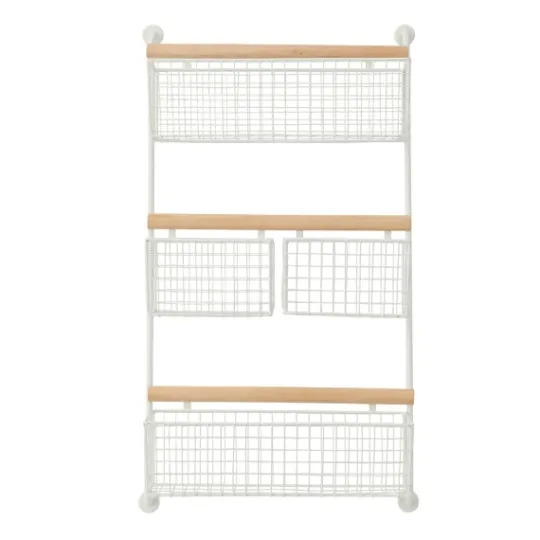 Kirkland's Home Metal 4-Basket Wall Shelf- Wall Storage