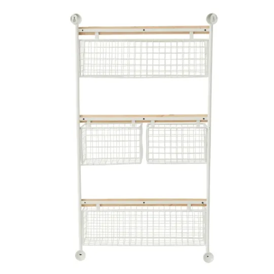 Kirkland's Home Metal 4-Basket Wall Shelf- Wall Storage