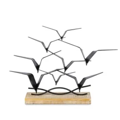 Kirkland's Home Metal Birds In Flight Tabletop Sculpture- Statues & Figurines