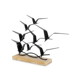 Kirkland's Home Metal Birds In Flight Tabletop Sculpture- Statues & Figurines