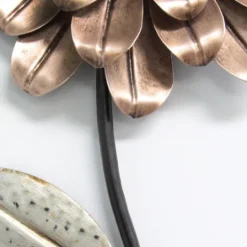 Kirkland's Home Metal Blush Romantic Flower Stem Wall Sculpture- Wall Plaques