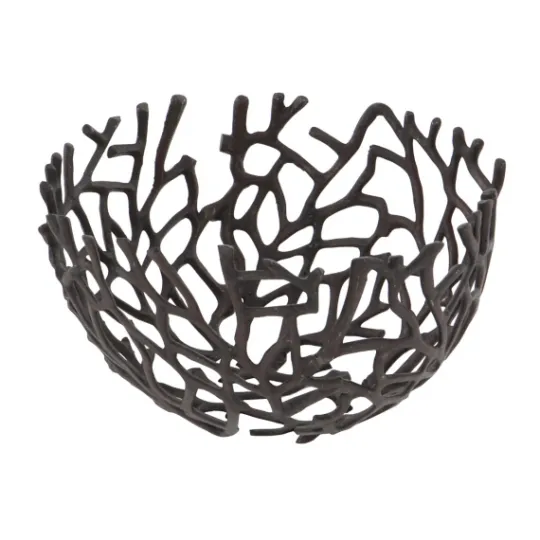 Kirkland's Home Metal Coral Frame Bowls, Set Of 2- Decorative Bowls & Jars
