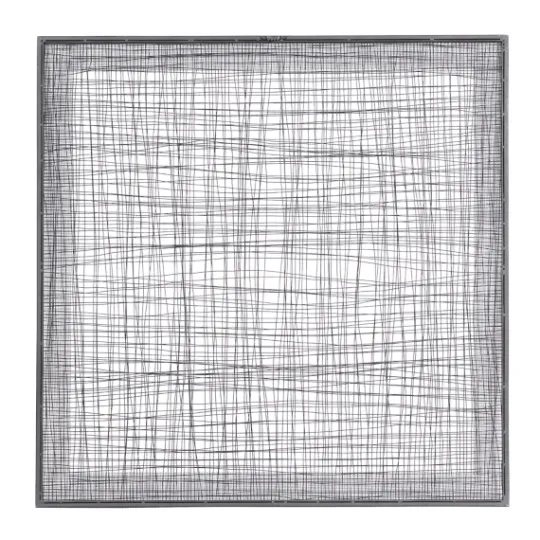 Kirkland's Home Metal Crosshatch Mesh Framed Wall Sculpture- Wall Plaques