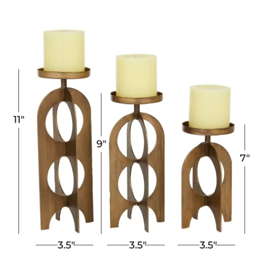 Kirkland's Home Metal Cutout Candle Holders, Set Of 3- Candle Holders