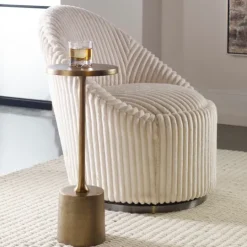 Kirkland's Home Metal Cylinder Base Cocktail Table- Accent & End Tables