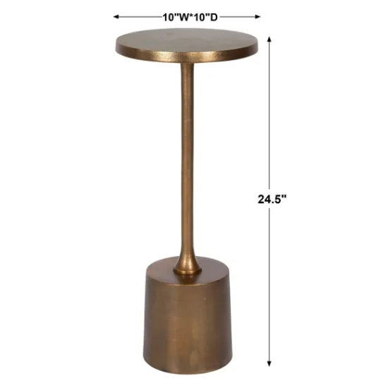 Kirkland's Home Metal Cylinder Base Cocktail Table- Accent & End Tables