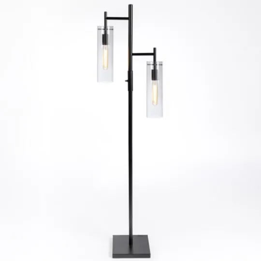 Kirkland's Home Metal Cylinder Shade Floor Lamp- Floor Lamps