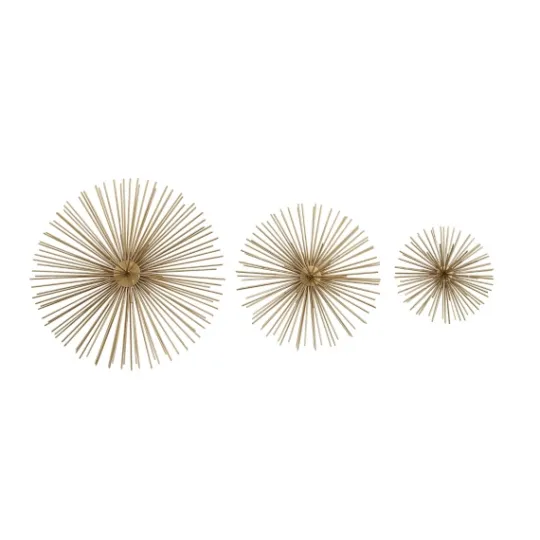 Kirkland's Home Metal Disc Starburst Wall Plaques, Set Of 3- Wall Plaques