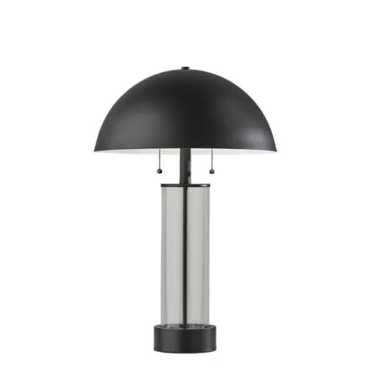 Kirkland's Home Metal Dome And Clear Glass Table Lamp- Table Lamps