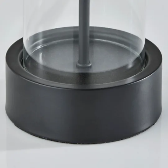 Kirkland's Home Metal Dome And Clear Glass Table Lamp- Table Lamps