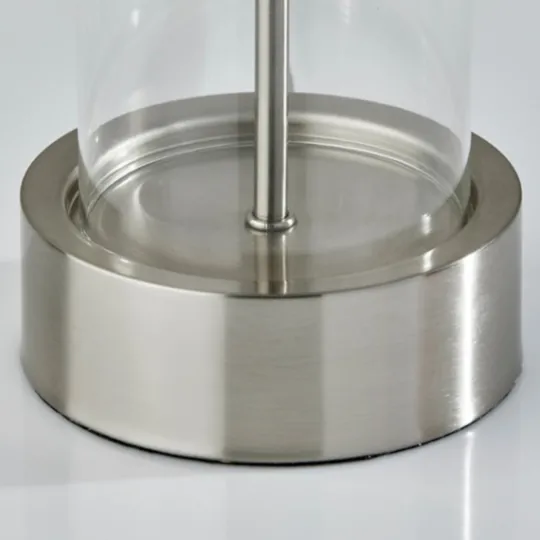 Kirkland's Home Metal Dome And Clear Glass Table Lamp- Table Lamps