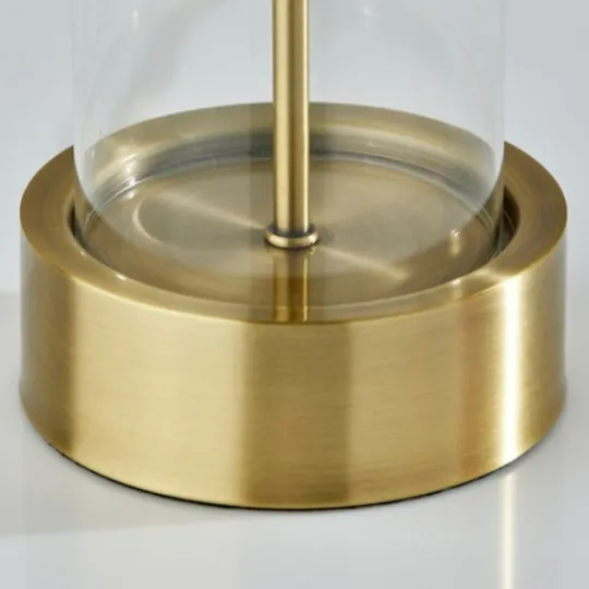 Kirkland's Home Metal Dome And Clear Glass Table Lamp- Table Lamps