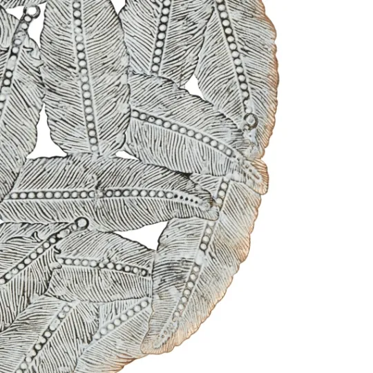 Kirkland's Home Metal Feather Round Wall Plaques, Set Of 3- Wall Plaques