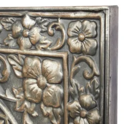 Kirkland's Home Metal Floral Scrollwork Wall Plaque- Wall Plaques
