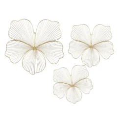 Kirkland's Home Metal Frame Floral Wall Plaques, Set Of 3- Wall Plaques