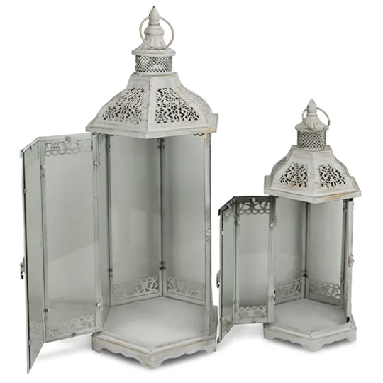 Kirkland's Home Metal Frame Lanterns, Set Of 2- Lanterns