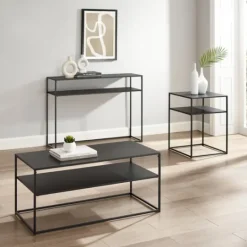 Kirkland's Home Metal Frame 3-Pc. Table Set- Coffee Tables