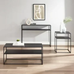 Kirkland's Home Metal Frame 3-Pc. Table Set- Coffee Tables