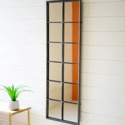 Kirkland's Home Metal Framed 12-Windowpane Mirror- Decorative Mirrors