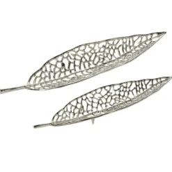 Kirkland's Home Metal Leaf Trays, Set Of 2- Decorative Trays