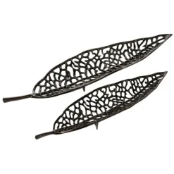 Kirkland's Home Metal Leaf Trays, Set Of 2- Decorative Trays