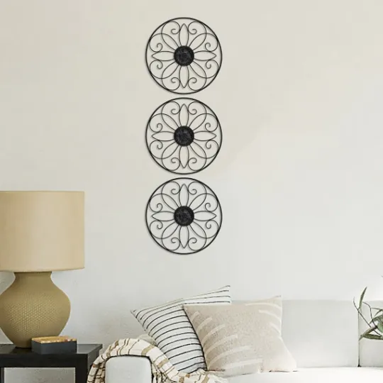 Kirkland's Home Metal Medallion Wall Plaques, Set Of 3- Wall Plaques