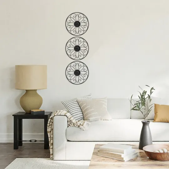Kirkland's Home Metal Medallion Wall Plaques, Set Of 3- Wall Plaques