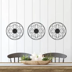 Kirkland's Home Metal Medallion Wall Plaques, Set Of 3- Wall Plaques