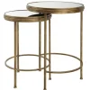 Kirkland's Home Metal Mirror Top 2-Pc. Nesting Side Table Set- Accent & End Tables