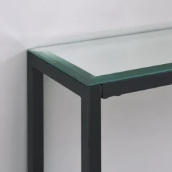 Kirkland's Home Metal Mirrored Top Slim Console Table- Console Tables