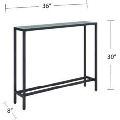 Kirkland's Home Metal Mirrored Top Slim Console Table- Console Tables