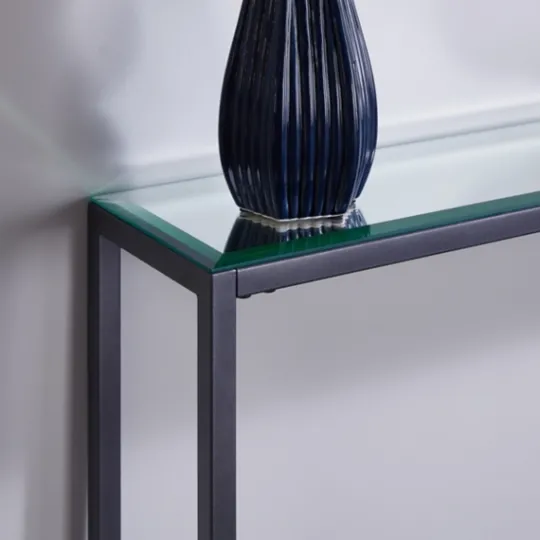 Kirkland's Home Metal Mirrored Top Slim Console Table- Console Tables
