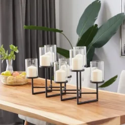 Kirkland's Home Metal Multi Level Candelabra Runner- Candle Holders