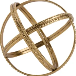 Kirkland's Home Metal Patterened Orb- Statues & Figurines