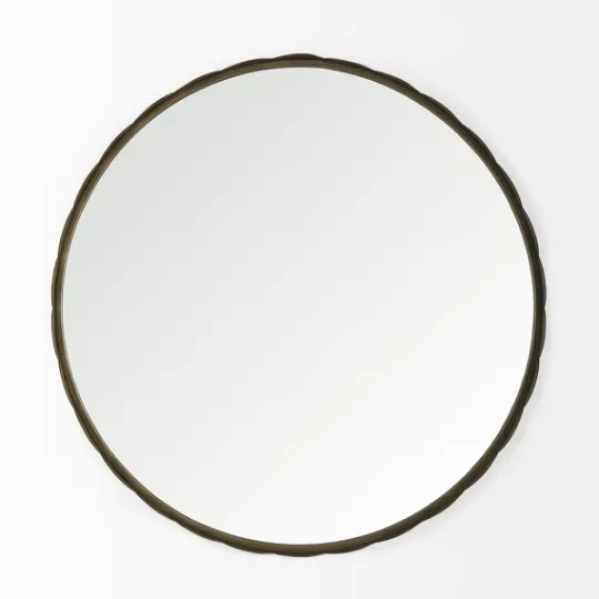 Kirkland's Home Metal Scallop Edge Adelaide Wall Mirror- Decorative Mirrors