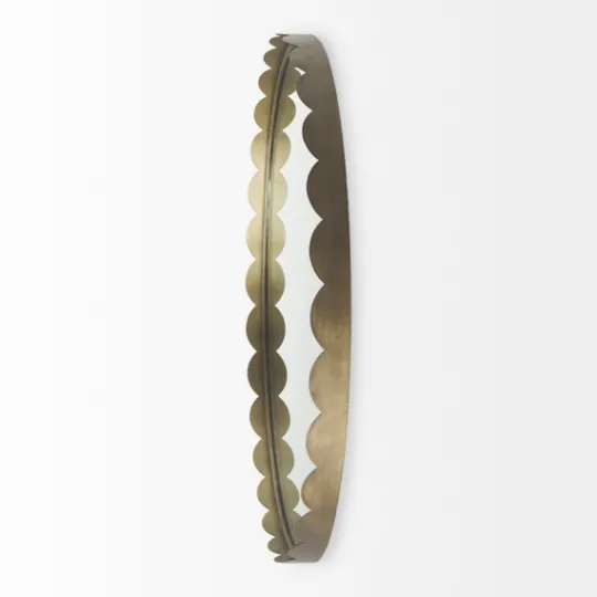 Kirkland's Home Metal Scallop Edge Adelaide Wall Mirror- Decorative Mirrors
